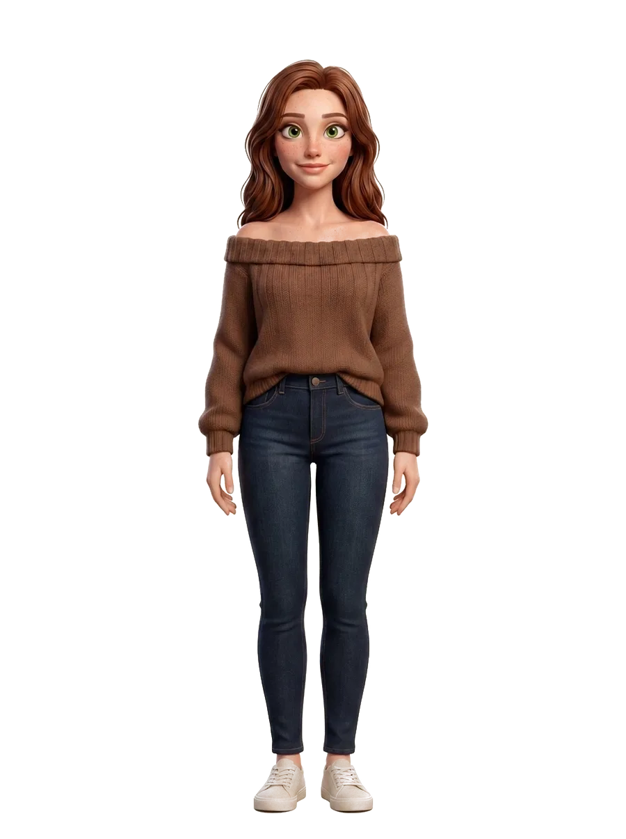 Laura standing with a warm smile